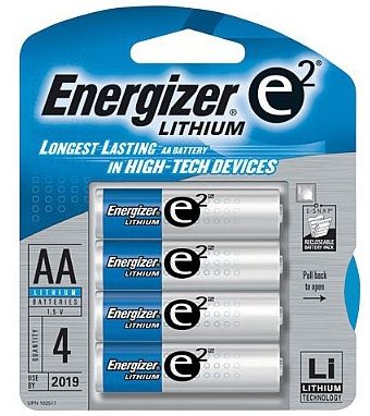 ENERGIZER AA4 LITHIUM L91BP-4 Lithium Detail Page